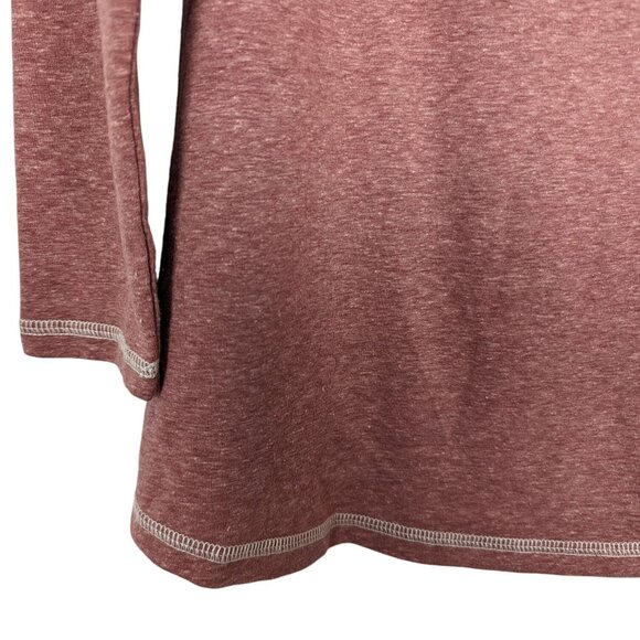 Soft Surroundings long sleeve Brinley brick colored cowl neck buttons tunic S - Picture 4 of 8